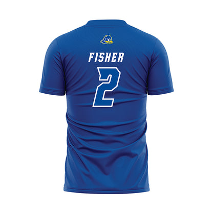 Delaware - NCAA Women's Soccer : Maura Fisher - Blue Soccer Jersey-1