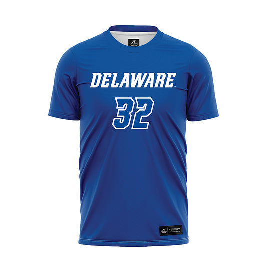Delaware - NCAA Women's Soccer : Sophia Zeppos - Blue Soccer Jersey-0