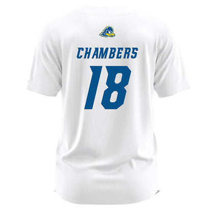 Delaware - NCAA Softball : Morgan Chambers - White Jersey-1