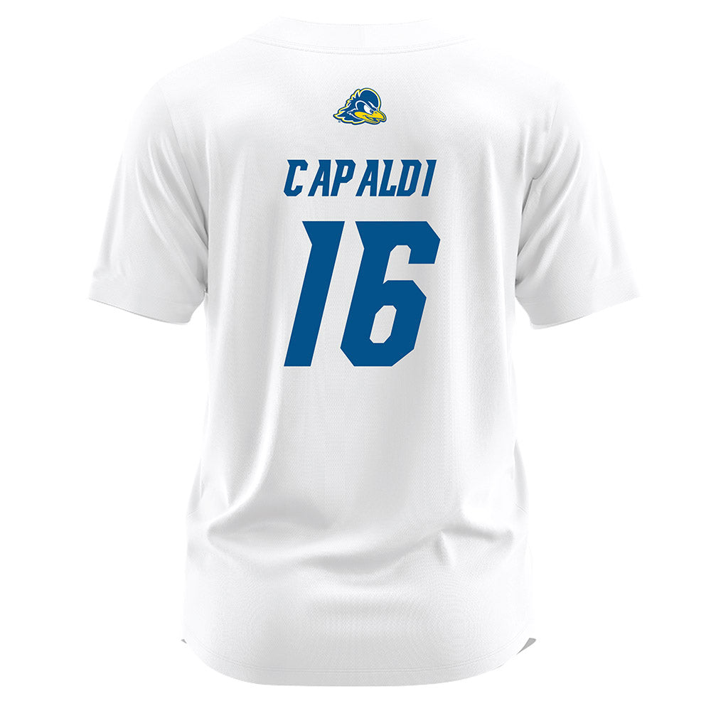 Delaware - NCAA Softball : Marlayna Capaldi - White Jersey-1