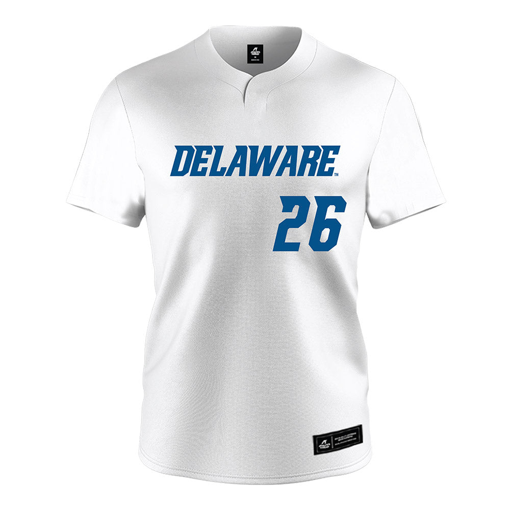 Delaware - NCAA Softball : Gracie Jacobs - White Jersey-0