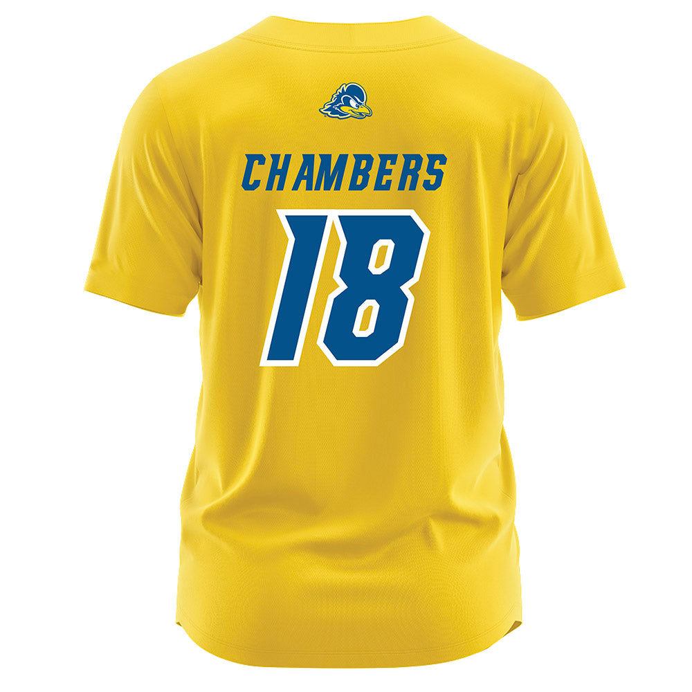Delaware - NCAA Softball : Morgan Chambers - Yellow Jersey-1