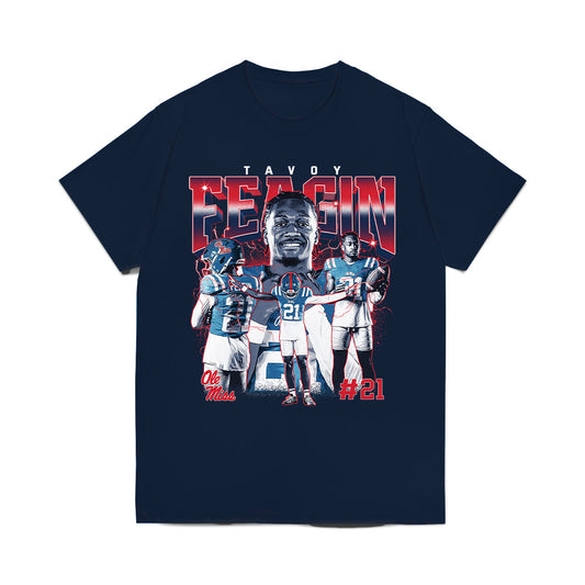 Ole Miss - NCAA Football : Tavoy Feagin - Individual Collage Comfort Colors T-Shirt-0