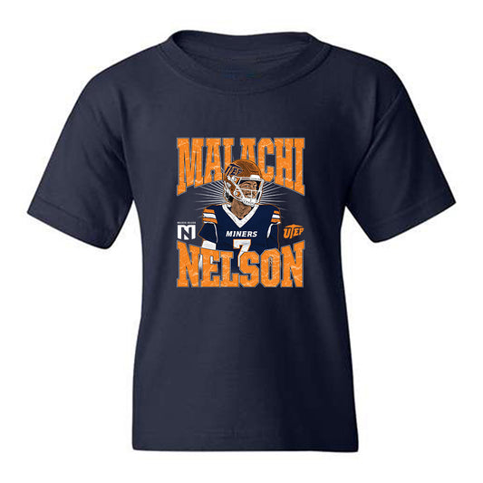 UTEP - NCAA Football : Malachi Nelson - Collage Youth T-Shirt-0