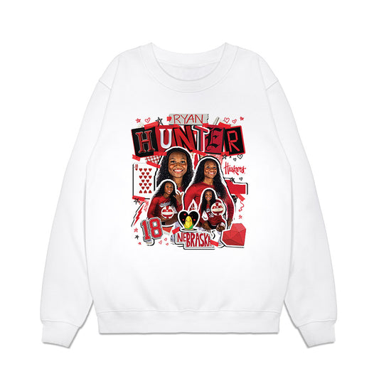 Nebraska - NCAA Women's Volleyball : Ryan Hunter - Collage Premium Crewneck Sweatshirt-0
