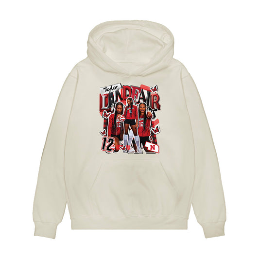 Nebraska - NCAA Women's Volleyball : Taylor Landfair - Collage Premium Hooded Sweatshirt-0