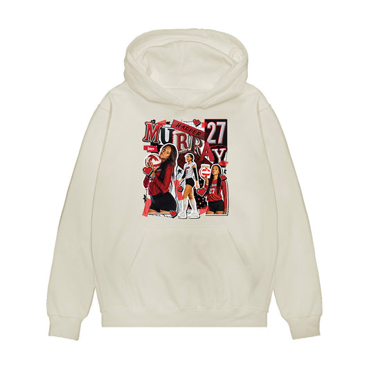 Nebraska - NCAA Women's Volleyball : Harper Murray - Collage Premium Hooded Sweatshirt-0