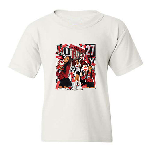 Nebraska - NCAA Women's Volleyball : Harper Murray - Collage Youth T-Shirt-0