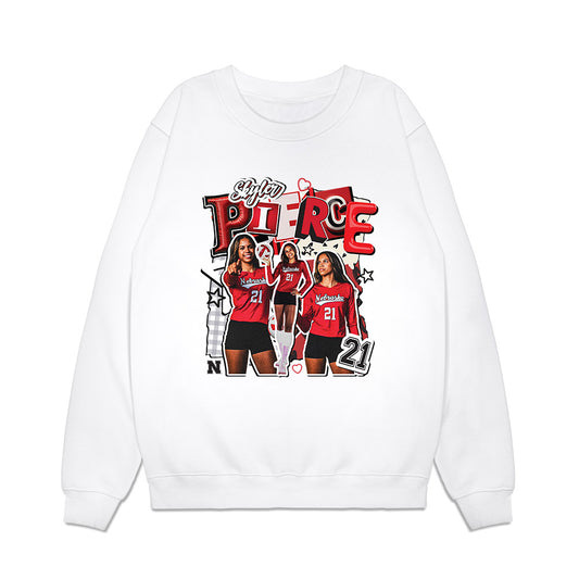 Nebraska - NCAA Women's Volleyball : Skyler Pierce - Collage Premium Crewneck Sweatshirt-0