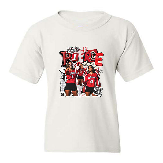 Nebraska - NCAA Women's Volleyball : Skyler Pierce - Collage Youth T-Shirt-0