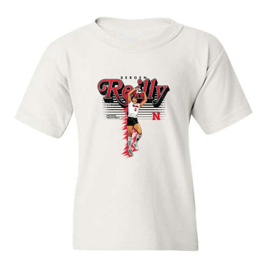 Nebraska - NCAA Women's Volleyball : Bergen Reilly - Collage Youth T-Shirt-0