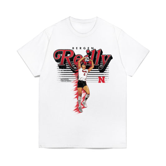 Nebraska - NCAA Women's Volleyball : Bergen Reilly - Collage Comfort Colors T-Shirt-0