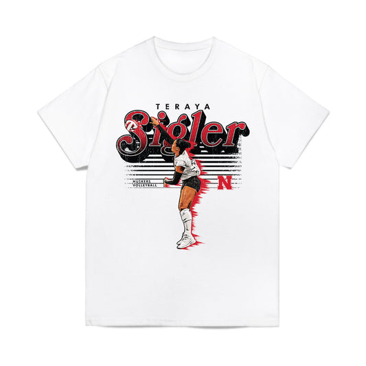 Nebraska - NCAA Women's Volleyball : Teraya Sigler - Comfort Colors T-Shirt-0