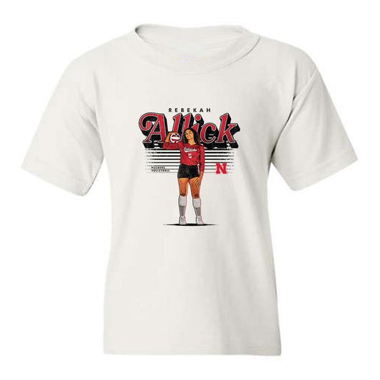 Nebraska - NCAA Women's Volleyball : Rebekah Allick - Collage Youth T-Shirt-0