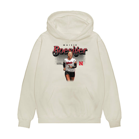 Nebraska - NCAA Women's Volleyball : Maisie Boesiger - Collage Premium Hooded Sweatshirt-0