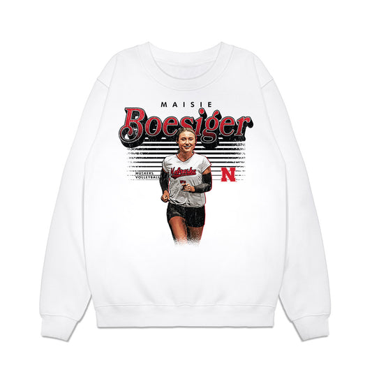 Nebraska - NCAA Women's Volleyball : Maisie Boesiger - Collage Premium Crewneck Sweatshirt-0
