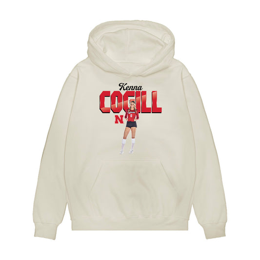 Nebraska - NCAA Women's Volleyball : Kenna Cogill - Collage Premium Hooded Sweatshirt-0