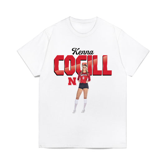 Nebraska - NCAA Women's Volleyball : Kenna Cogill - Collage Comfort Colors T-Shirt-0