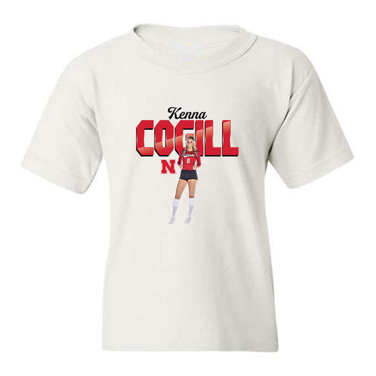 Nebraska - NCAA Women's Volleyball : Kenna Cogill - Collage Youth T-Shirt-0