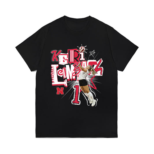 Nebraska - NCAA Women's Volleyball : Keri Leimbach - collage Comfort Colors T-Shirt-0