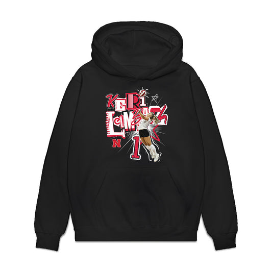 Nebraska - NCAA Women's Volleyball : Keri Leimbach - collage Premium Hooded Sweatshirt-0