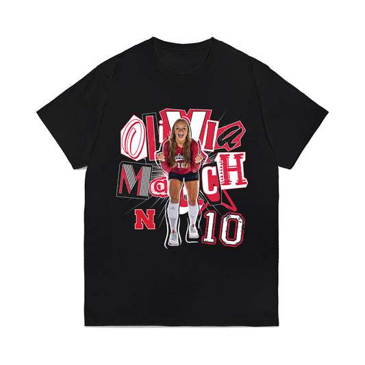 Nebraska - NCAA Women's Volleyball : Olivia Mauch - collage Comfort Colors T-Shirt-0