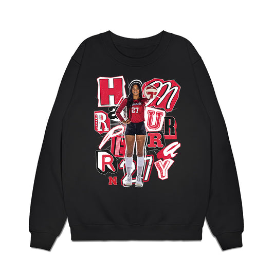 Nebraska - NCAA Women's Volleyball : Harper Murray - collage Premium Crewneck Sweatshirt-0