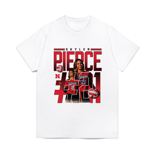 Nebraska - NCAA Women's Volleyball : Skyler Pierce - collage Comfort Colors T-Shirt-0