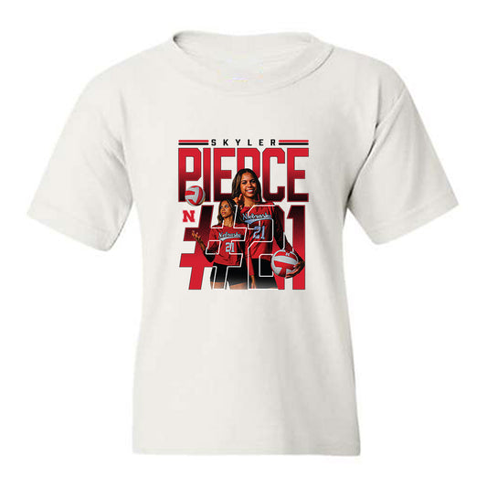 Nebraska - NCAA Women's Volleyball : Skyler Pierce - collage Youth T-Shirt-0