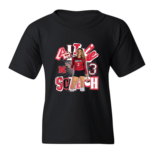 Nebraska - NCAA Women's Volleyball : Allie Sczech - Youth T-Shirt-0