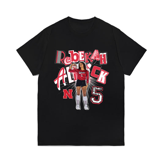 Nebraska - NCAA Women's Volleyball : Rebekah Allick - collage Comfort Colors T-Shirt-0
