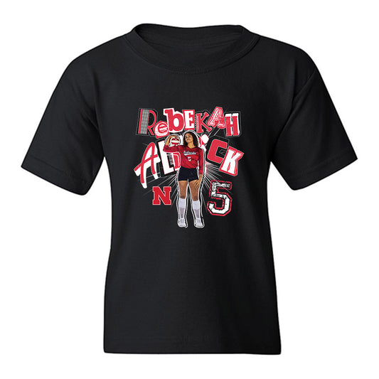 Nebraska - NCAA Women's Volleyball : Rebekah Allick - collage Youth T-Shirt-0