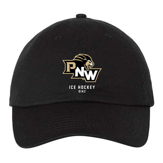 PNW - NCAA Men's Ice Hockey : JJ Diaz - Dad Hat-0