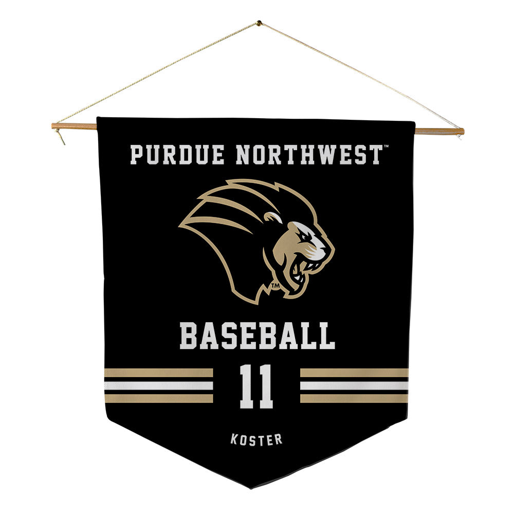 PNU - NCAA Baseball : Nate Koster - Pennant - 18" x 21"-0