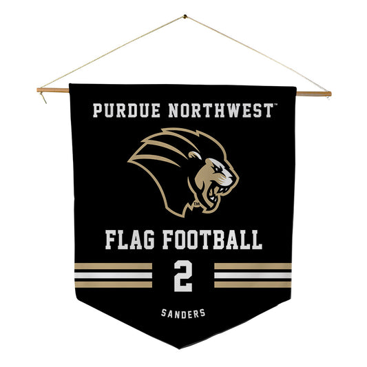 PNW - NCAA Flag Football : Cherish Sanders - Pennant - 18" x 21"-0
