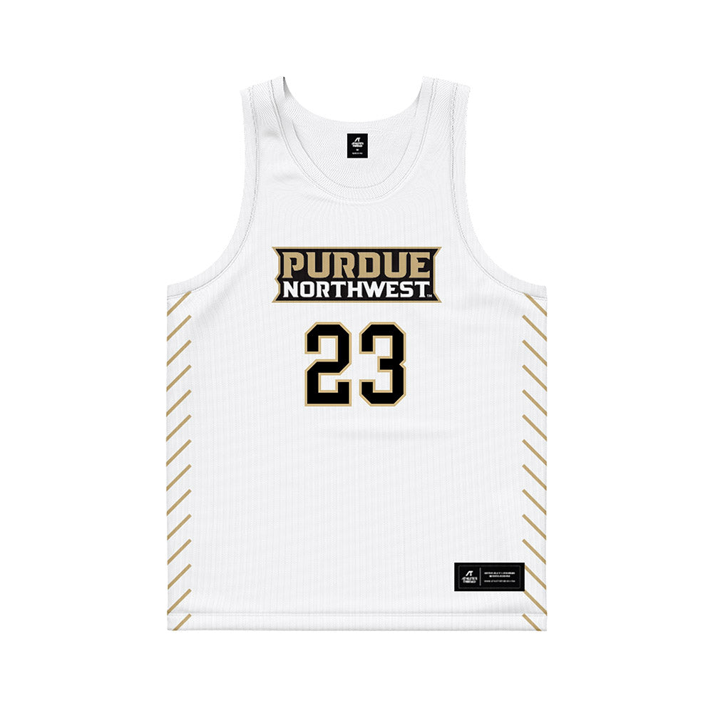 PNW - NCAA Men's Basketball : Aaiden Ashton - White Basketball Jersey-0