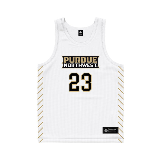 PNW - NCAA Men's Basketball : Aaiden Ashton - White Basketball Jersey-0