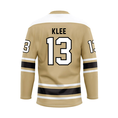 PNU - NCAA Men's Ice Hockey : Kyan Klee - Gold Hockey Jersey-1