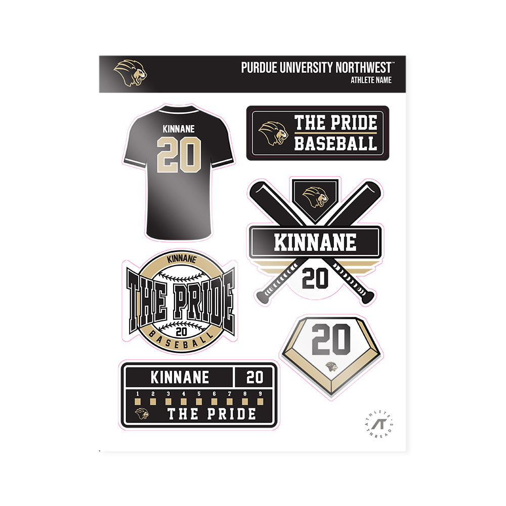 PNW - NCAA Baseball : Martin Kinnane - Sticker Sheet-0