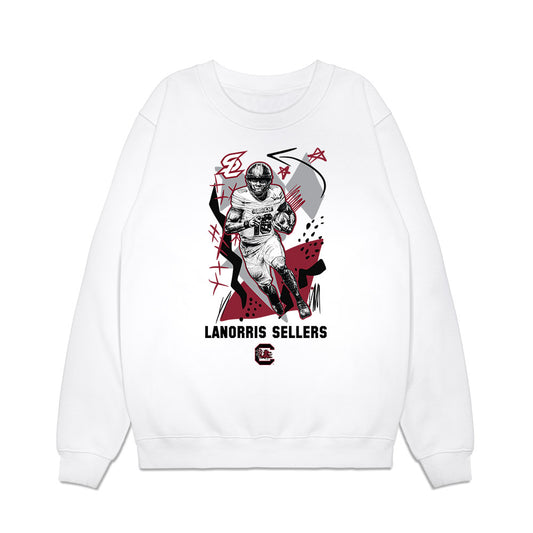 South Carolina - NCAA Football : LaNorris Sellers - Graphic Premium Crewneck Sweatshirt-0