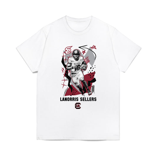 South Carolina - NCAA Football : LaNorris Sellers - Graphic Comfort Colors T-Shirt-0