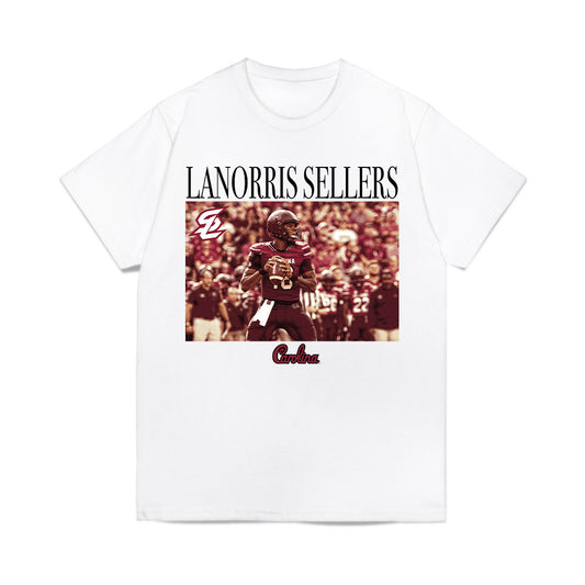 South Carolina - NCAA Football : LaNorris Sellers - Graphic Comfort Colors T-Shirt-0