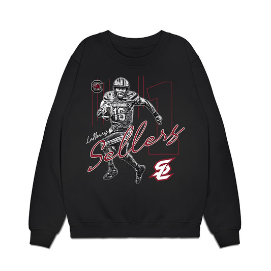 South Carolina - NCAA Football : LaNorris Sellers - Graphic Premium Crewneck Sweatshirt-0