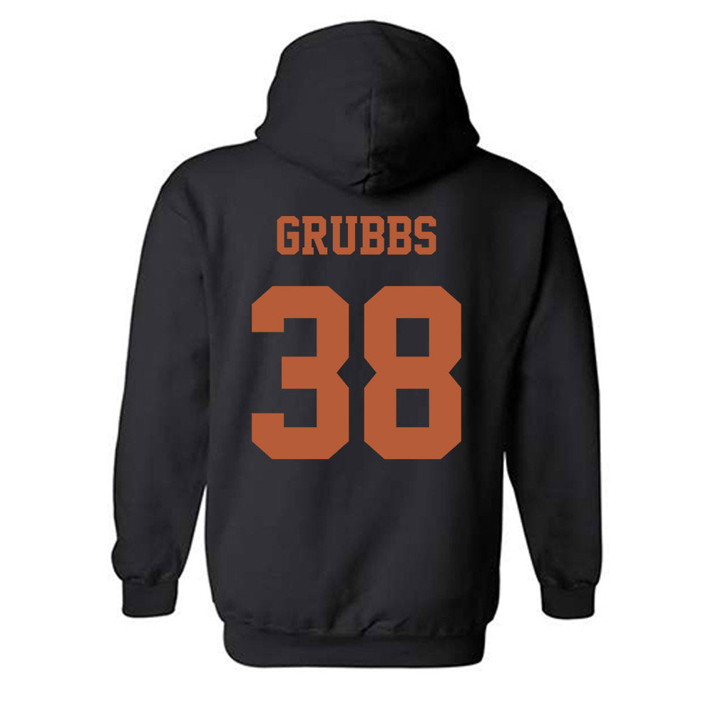 Texas - NCAA Baseball : Max Grubbs - Classic Shersey Hooded Sweatshirt-1