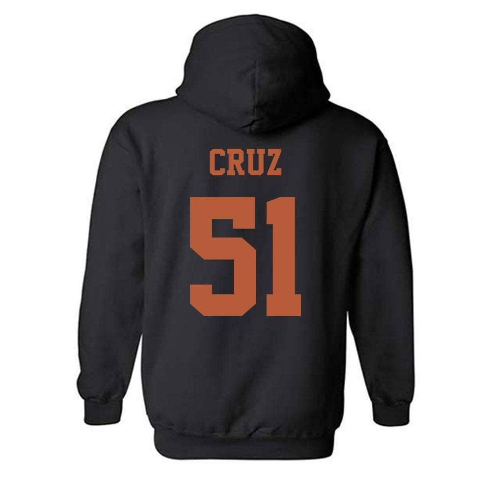Texas - NCAA Football : Daniel Cruz - Classic Shersey Hooded Sweatshirt-1