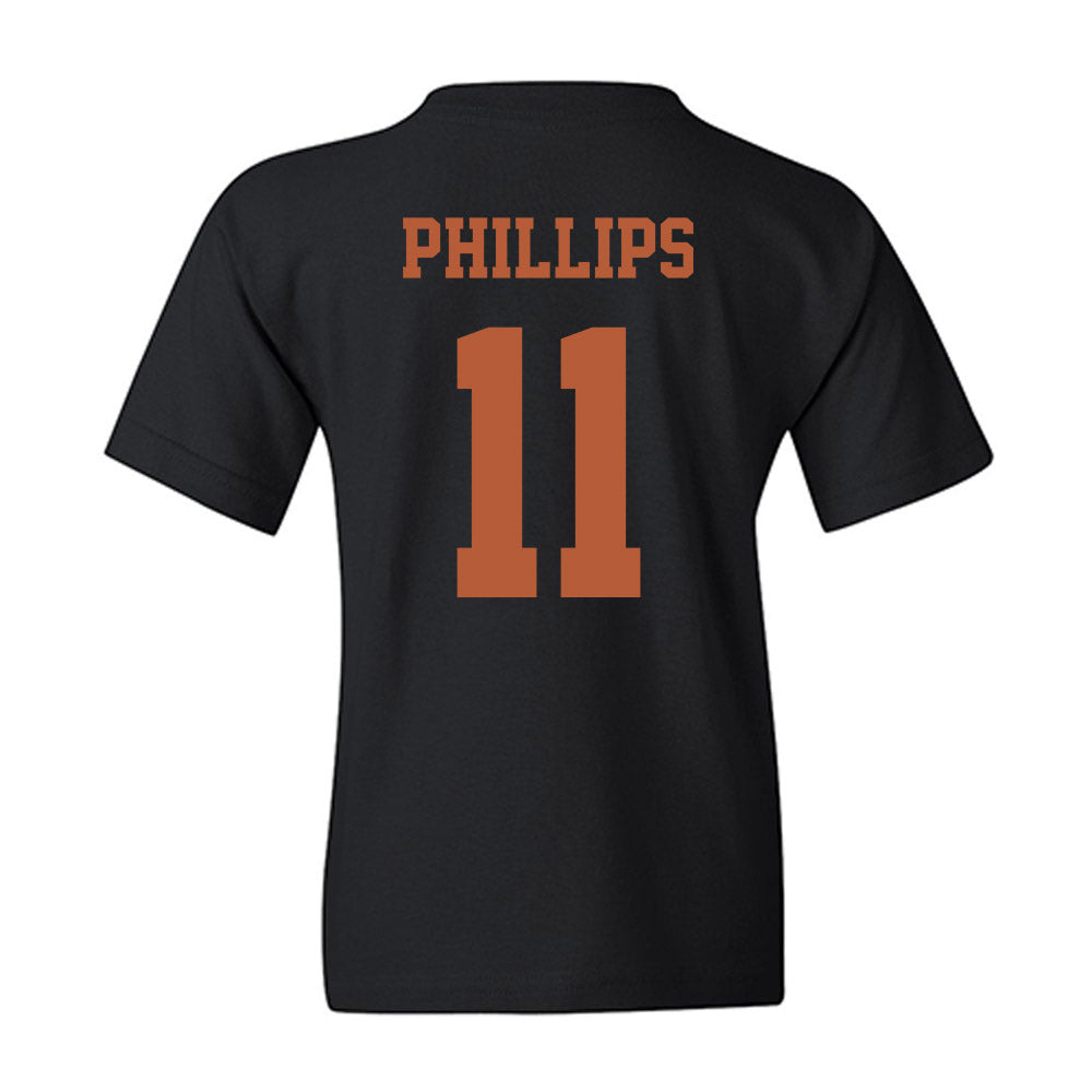 Texas - NCAA Football : Kade Phillips - Classic Shersey Youth T-Shirt-1