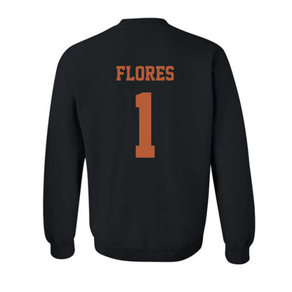 Texas - NCAA Baseball : jalin flores - Classic Shersey Crewneck Sweatshirt-1