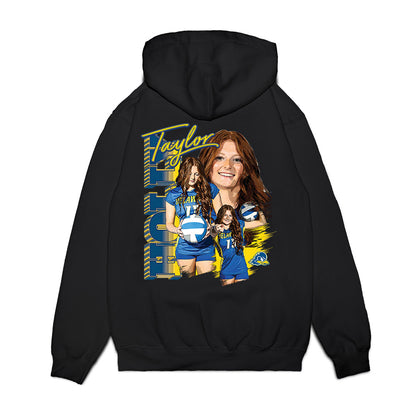 Delaware - NCAA Women's Volleyball : Taylor Holly - Collage Premium Hooded Sweatshirt-1