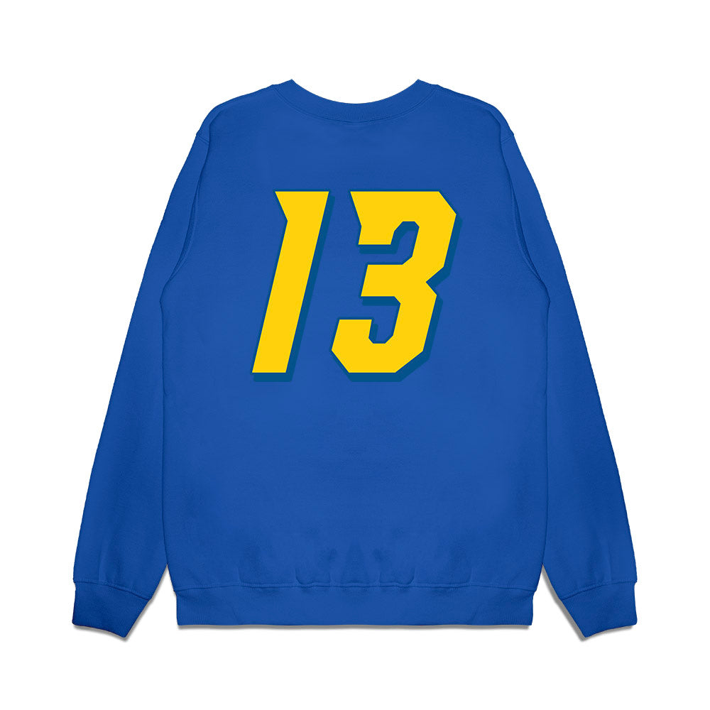 Delaware - NCAA Women's Volleyball : Taylor Holly - Collage Premium Crewneck Sweatshirt-1
