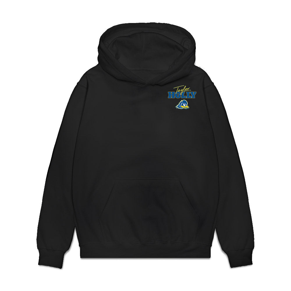Delaware - NCAA Women's Volleyball : Taylor Holly - Collage Premium Hooded Sweatshirt-0